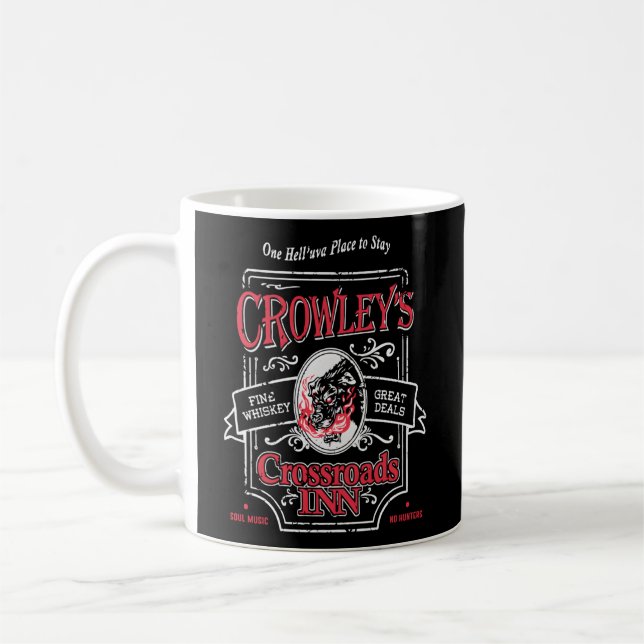 Caneca De Café Supernatural Da Crowley (Esquerda)