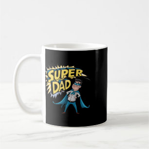 Caneca De Café Superpai Fantástico Presente de Super-herói Pai Fa