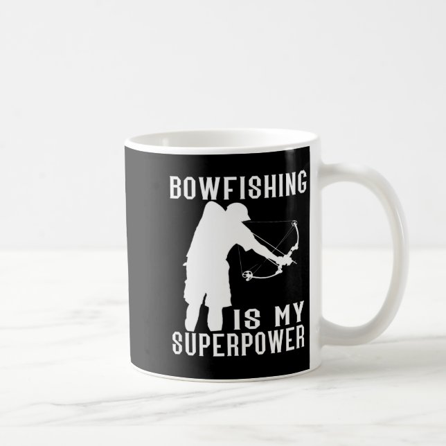 Caneca De Café Superpoder de pesca com arco Peixe Caçador de arco (Direita)