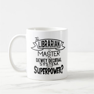 Caneca De Café Superpotência Bibliotecária