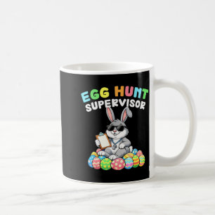 Caneca De Café Supervisor da Caça aos Ovos do Coelho de Páscoa Di