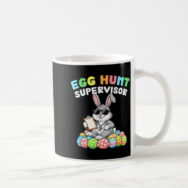 Caneca De Café Supervisor da Caça aos Ovos do Coelho de Páscoa Di (Direita)
