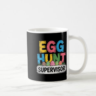 Caneca De Café supervisor de caça ao ovo coelho da páscoa engraça