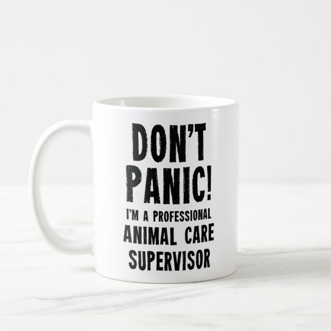 Caneca De Café Supervisor de Cuidados Animal (Esquerda)