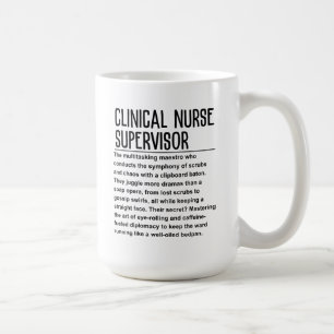Caneca De Café Supervisor de enfermagem clínica