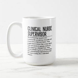 Caneca De Café Supervisor de Enfermeira Clínica
