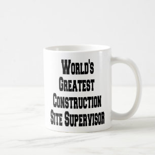 Caneca De Café Supervisor do Maior Site de Construção do Mundo