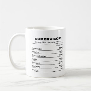 Caneca De Café Supervisor Legal Hardworking