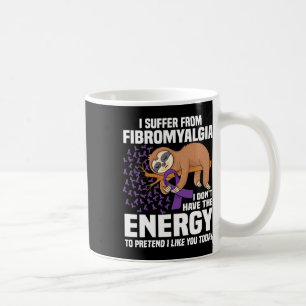 Caneca De Café Suportar Fibromialgia Awarene do Guerreiro de Fita