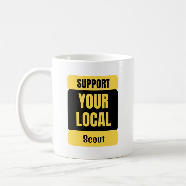 Caneca De Café Suportar o escoteiro local (Esquerda)