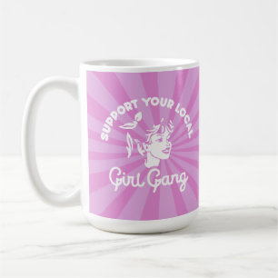 Caneca De Café Suportar Seu Gang Mug De Menina Local