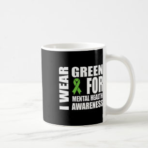 Caneca De Café Suporte a Friso Verde para Sensibilização para a S