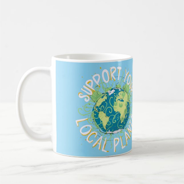 Caneca De Café Suporte às suas plantas locais (Esquerda)