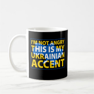 CANECA DE CAFÉ SUPORTE AZUL E AMARELO PARA A UCRÂNIA