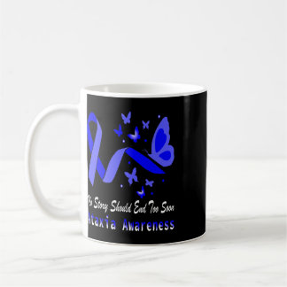 Caneca De Café Suporte Borboleta Conscientização Ataxia