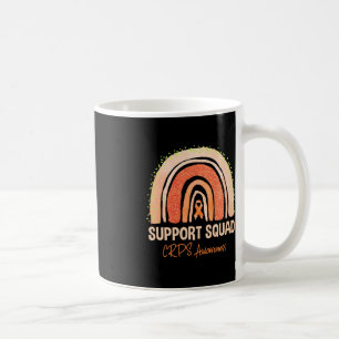 Caneca De Café Suporte Consciência CRPS Esquadrão Rainbow Orange 