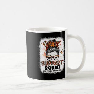 Caneca De Café Suporte Esquadrão Mensagem Borboleta Laranja Fita 