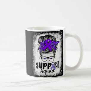 Caneca De Café Suporte Esquadrão Messy Bun Purple Warrior Epileps