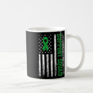 Caneca De Café Suporte Esquadrão Nos Sinalizador Verde Fita Saúde