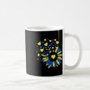 Caneca De Café Suporte Ucrânia Girassol Bandeira Ucraniana Coraçã