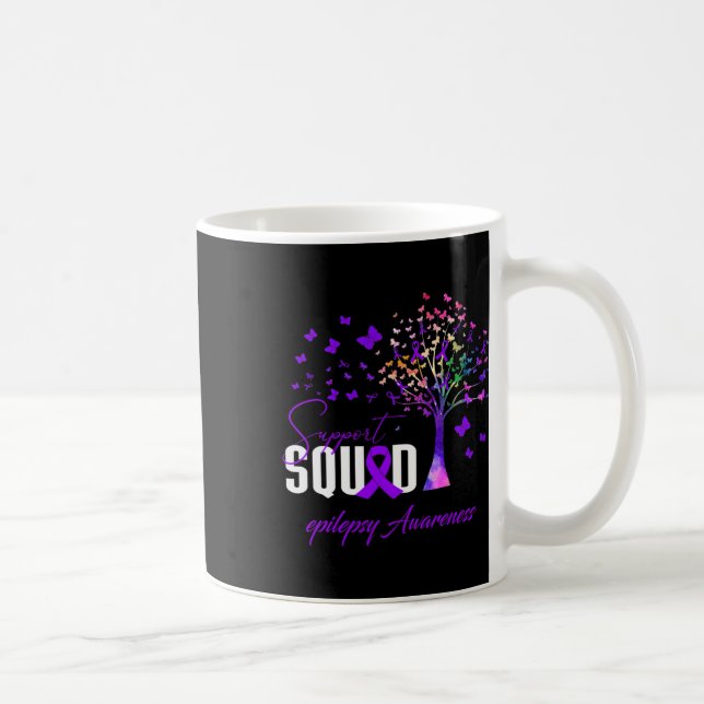 Caneca De Café Support Squad For Epilepsy Awareness  (Direita)