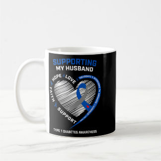 Caneca De Café Support Type One Diabetic Husband Type 1 Diabetes