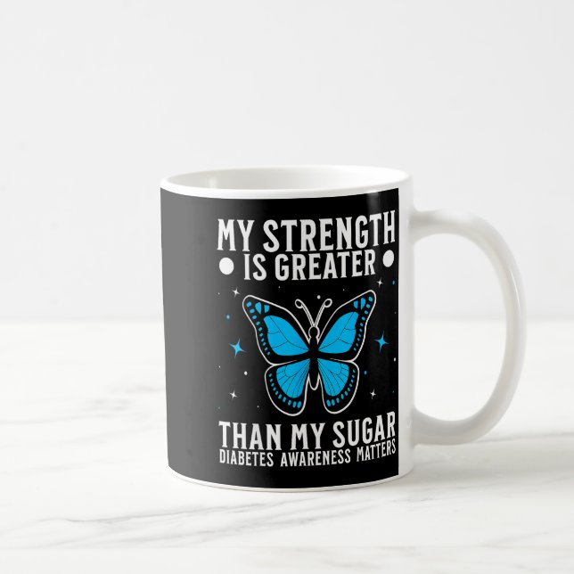 Caneca De Café Suprt Diabetes Awareness Month Diabetes For Women  (Direita)