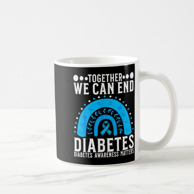 Caneca De Café Suprt Diabetes Awareness Month For Diabetes Women  (Direita)
