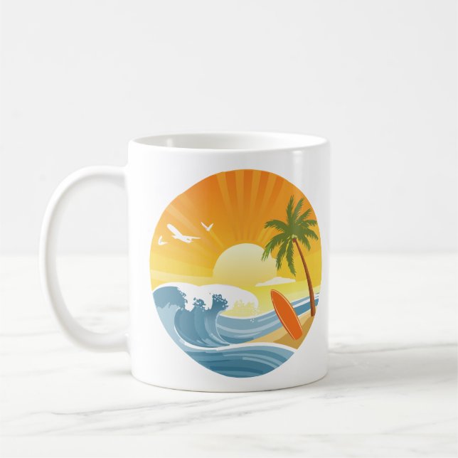 Caneca De Café Surf! (Esquerda)