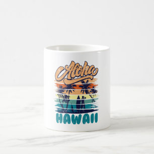Caneca De Café Surf - Aloha Hawaii