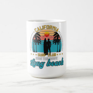 Caneca De Café Surf Club Long Beach Sunset T Shirt - R