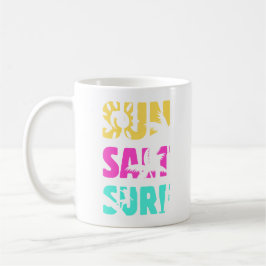 Caneca De Café Surf de Sal Sun - Víblias de Verão