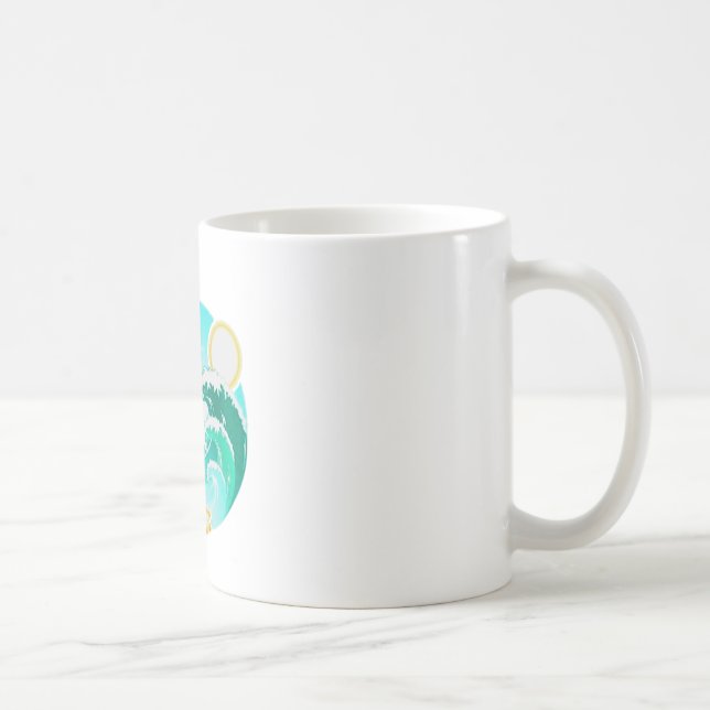 Caneca De Café Surf TROPICAL HAWAIIAN (Direita)