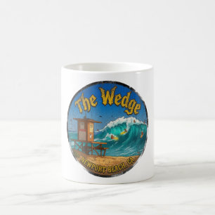 Caneca De Café Surfando The Wedge Newport Beach