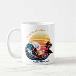 Caneca De Café Surfar no Sunset