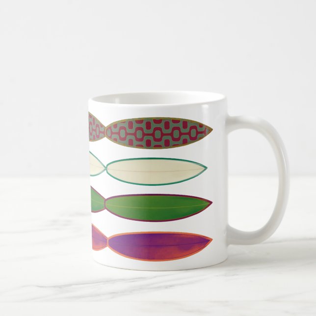 Caneca De Café surfboards ~ estilo surfar (Direita)