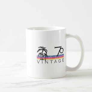 Caneca De Café Surfe Antigo 1970 Pôr do Sol no Oceano Pacífico An