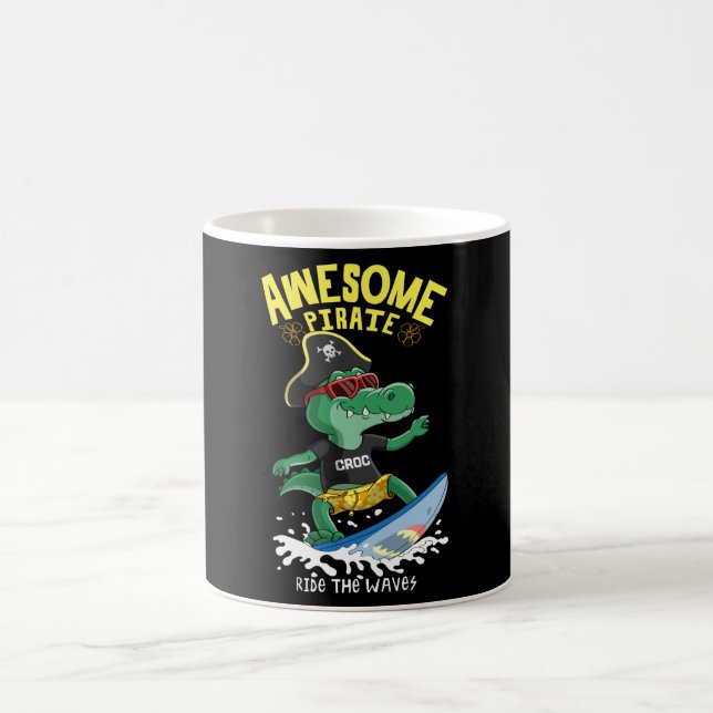 Caneca De Café surfe legal de crocodilo (Centro)