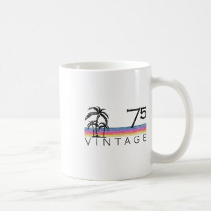 Caneca De Café Surfe Vintage 1975 Pôr do Sol no Oceano Pacífico 5