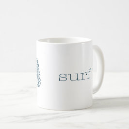 Caneca De Café Surfer Azul