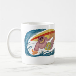Caneca De Café Surfing Gorilla