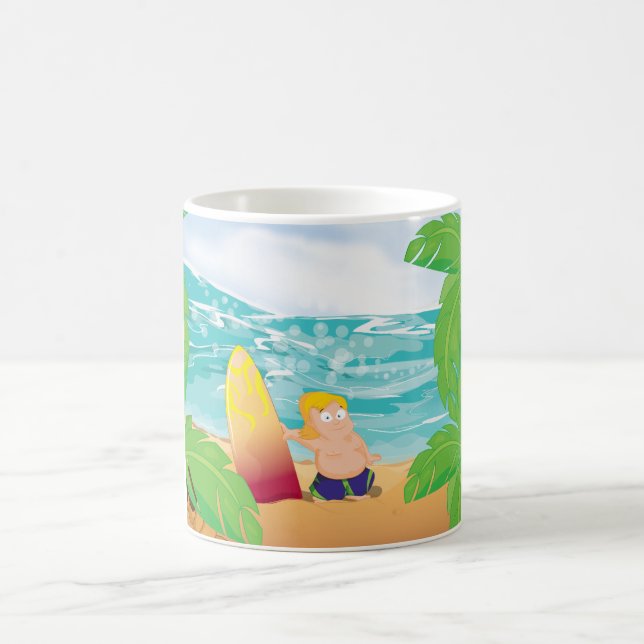 Caneca De Café Surfista (Centro)