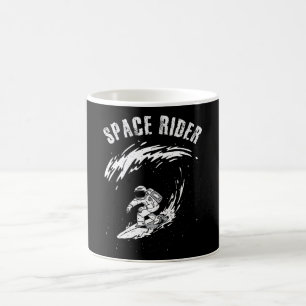 Caneca De Café Surfista Astronauta Cavaleiro Espacial