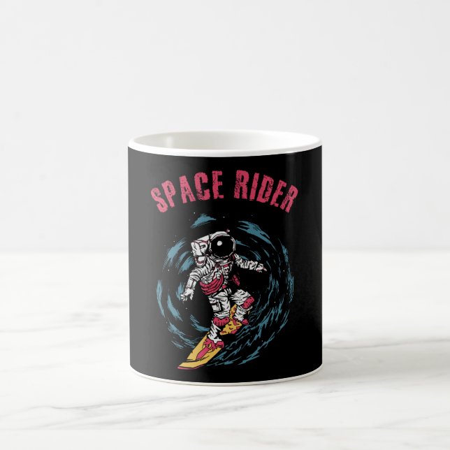 Caneca De Café Surfista Astronauta Espaço Piloto Surfista (Centro)
