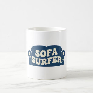 Caneca De Café Surfista de Sofá
