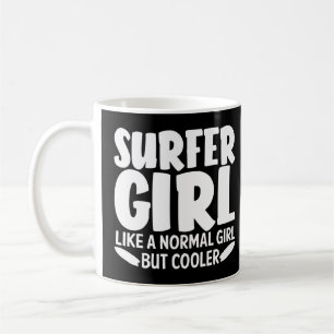 Caneca De Café Surfista Engraçada Para Mulheres Surf Surfar