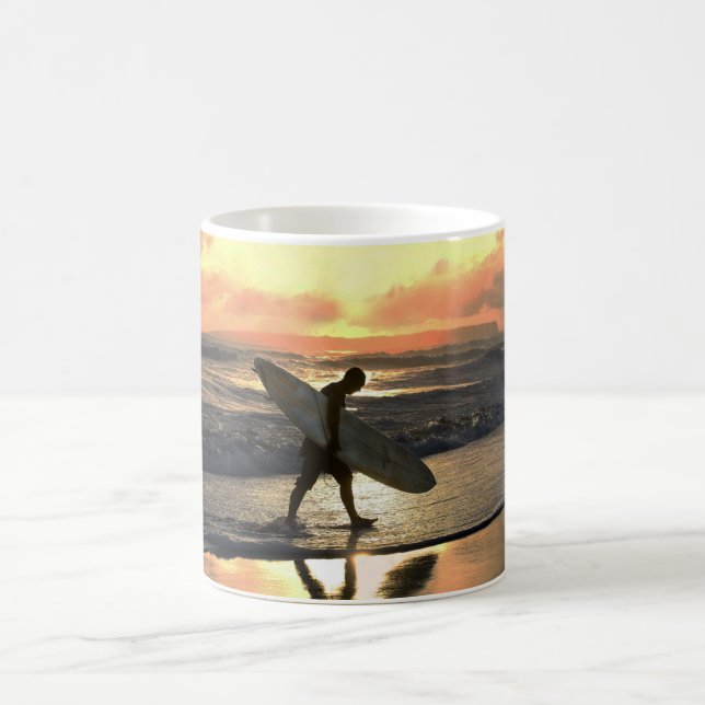 Caneca De Café Surfista Havaiano a Caminho de Casa (Centro)