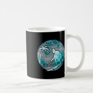 Caneca De Café Surfista Retro Sol Vintage Surfe Prancha de Surfe