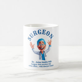 Caneca De Café surgeon doctor medical gown operating room