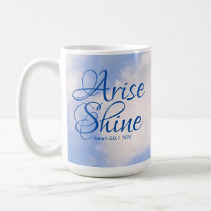 Caneca De Café Surgimento Inspiracional do Céu Azul e Bíblia Br